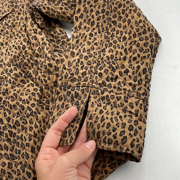 Cheetah print button down jacket - Picture 6 of 8